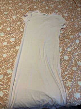 No Boundaries Light Pink Short-Sleeve Maxi Dress